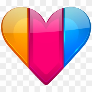 Free Png Download Colorful Heart Clipart Png Photo - Colorful Heart Png, Transparent Png