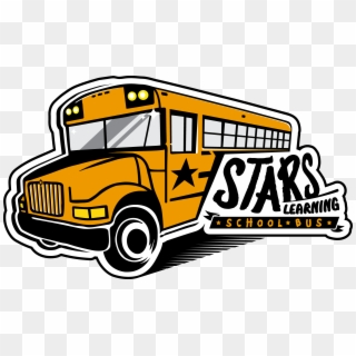 Stars Learning School Bus Clipart Library Stock - School Bus, HD Png Download