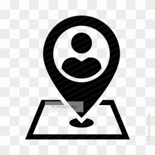 Person Icons Location - Person Map Icon Png, Transparent Png
