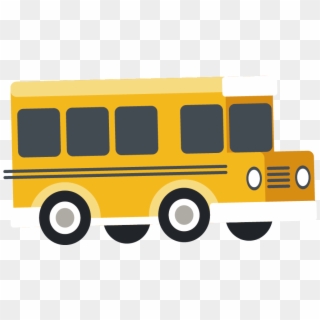 Cartoon School Bus - Simple School Bus Cartoon, HD Png Download