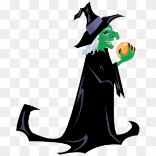 Holidays Halloween Green Witch With Orb - Green Witches Clipart, HD Png Download