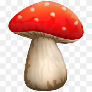 Poisonous Red Mushroom With White Dots Png Clipart - Mushroom Png Clipart, Transparent Png