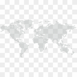 Global Dot Map 4 18 - Dotted Map Of World, HD Png Download