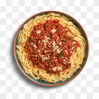 Spaghetti Png Hd - Spaghetti Bolognese Top View, Transparent Png
