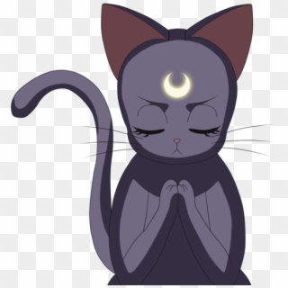 Luna Sailor Moon Png - Black Cat, Transparent Png