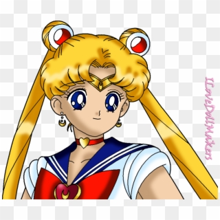 Sailor Moon Face And Hair - Face Sailor Moon Love, HD Png Download