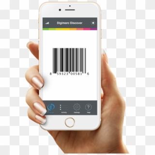 Barcode - Woman Hand Holding Phone Png, Transparent Png