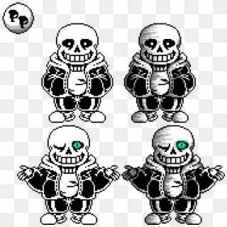 Sans With Gaster Blasters Sprite Red Eye Edition - Sans Pixel Art  Transparent PNG - 1510x780 - Free Download on NicePNG