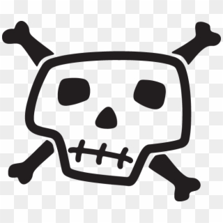 Skull And Bones Drawing, HD Png Download