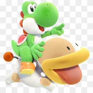 File - Yoshicraftedworld - Yoshiwithpoochy - Yoshi's Crafted World Yoshi, HD Png Download