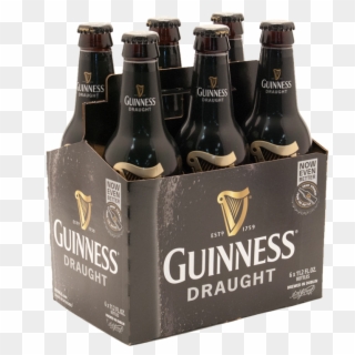 Picture Of Guinness Draught 6 Pack Bottles - Guinness Draught 6 Pack Bottles, HD Png Download