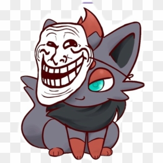 #zorua By Orcakisses On Devianart #freetoedit - Troll Face, HD Png Download