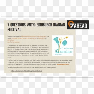 Gallery Of Edinburg Nian Festival Thumbnail - Iran, HD Png Download
