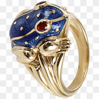 Blue Frog Ring - Pre-engagement Ring, HD Png Download