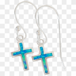 Simple And Beautiful Dangling Christian Cross Earrings - Earrings, HD Png Download