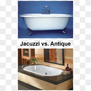 Would You Rather Relax In A Jacuzzi Or Antique Tub - Bathtub With Feet, HD Png Download