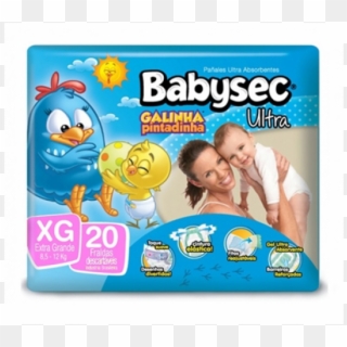 Fralda Babysec Galinha Pintadinha Xg - Babysec Premium, HD Png Download