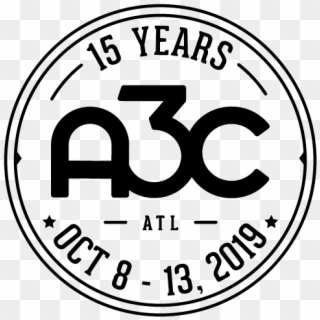A3c 15 Badge Stroke Blk@3x - Circle, HD Png Download
