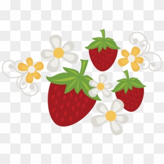 Svg Freeuse Download Flowers File Free Files Svgs Strawberry, HD Png Download