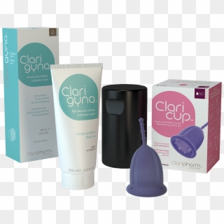 Claricup ™ Intimate Shower Gel Kit And Menstrual Cup - Cosmetics, HD Png Download