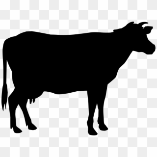 Dairy Cow Silhouette Clip Art, HD Png Download