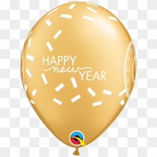 Qualatex 11 Inch Happy New Year Confetti Countdown - 50th Birthday Balloon Png, Transparent Png