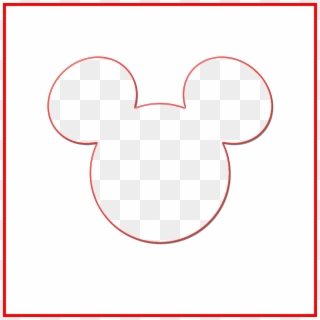 Mickey Head Outline Png 512951 - Minnie Mouse Silhouette Svg Free, Transparent Png