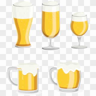 Beer Glassware Mug Pint Glass Clip Art - Lager, HD Png Download