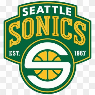 Seattle Sonics, Seattle, Washington, Usa - Seattle Supersonics Logo, HD Png Download