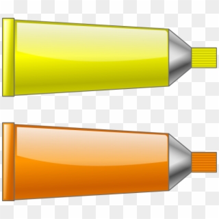 Color Tube Yellow Orange Png Clip Arts - Color Tube, Transparent Png