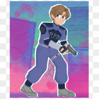 Leon S Kennedy - Cartoon, HD Png Download