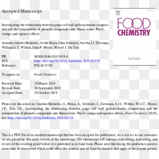 Food Chemistry, HD Png Download