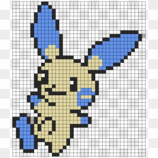 Plusle And Minun Pixel Art, HD Png Download