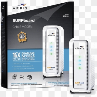 Arris Surfboard Sb6183 - Sb6183 Modem, HD Png Download