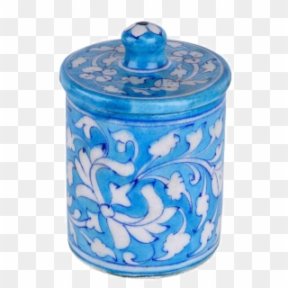 Elegant Looking Ceramic Blue Pottery Pickle Jar Hk - Blue And White Porcelain, HD Png Download