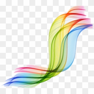 #rainbow #ribbon - Rainbow Swoosh Transparent, HD Png Download