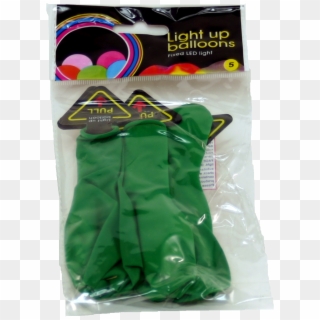 L - E - D - Balloons Green 5 Pack - Plastic, HD Png Download