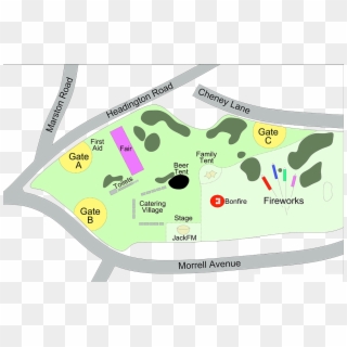 The Event Is Organised And Run For Free By Volunteers - South Park Oxford Map, HD Png Download