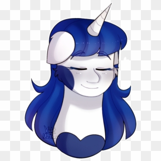 Violet-madness, Blue Mane, Blushing, Bust, Closed Eye, - Cartoon, HD Png Download