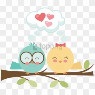 Free Png Download Clouds Birds Png Images Background - Cute Love Bird Clipart, Transparent Png
