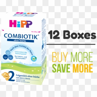 12 Pack Of Hipp Stage 2 No Starch Organic Combiotic - Graphic Design, HD Png Download