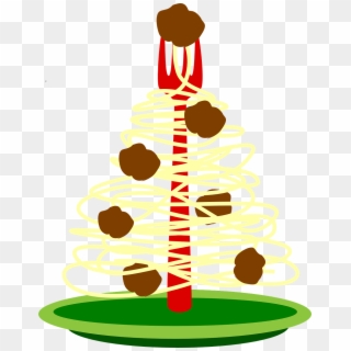 Food Plate Spaghetti Tree Png Image - Spaghetti Christmas Tree, Transparent Png