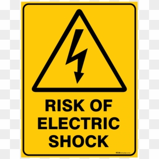 Warning Risk Of Electric Shock - Traffic Sign, HD Png Download