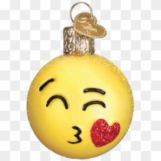 Old World Christmas Mini Emoji Set Glass Ornament Smile - Ornament, HD Png Download
