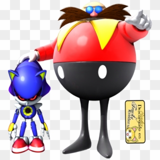Eggman And Metal Sonic, HD Png Download