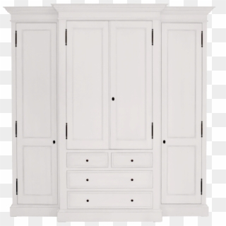 Block & Chisel Weathered Oak Breakfront Closet In Antique - Cabinetry, HD Png Download