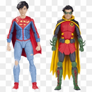 Figures - Dc Icons Robin And Superboy, HD Png Download
