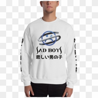 Sega Saturn Sad Boys Crew Neck Sweatshirt - Long-sleeved T-shirt, HD Png Download