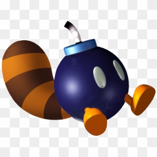 Bomb Clipart Video Game - Tail Bob Omb Mario, HD Png Download