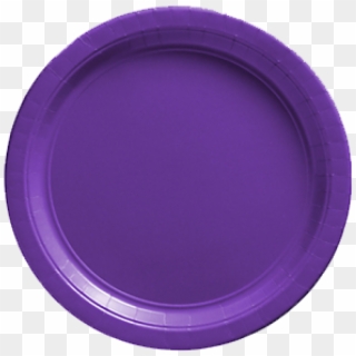 New Purple Paper Dinner Plates 20ct - Circle, HD Png Download